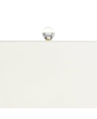 Rivera Traditional Table Lamp 27 3/4" Tall Clear Glass with Nightlight LED White Shade for Bedroom Living Room Bedside Nightstand Office