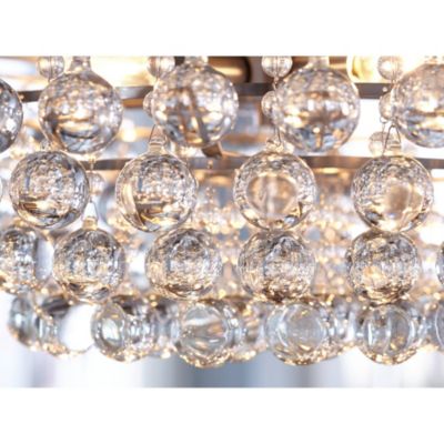 Wohlfurst Brushed Nickel Silver Pendant Chandelier 20 1/4" Wide Clear Crystal 5-Light Fixture for Dining Room House Foyer Entryway Kitchen Bedroom Living Room High Ceilings