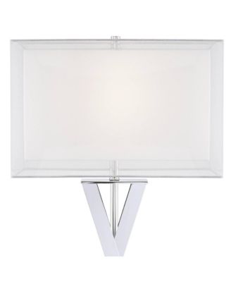 Proxima Modern Table Lamp 28" Tall Chrome Crisscrossing Metal Sheer Outer White Inner Rectangular Shade for Bedroom House Home