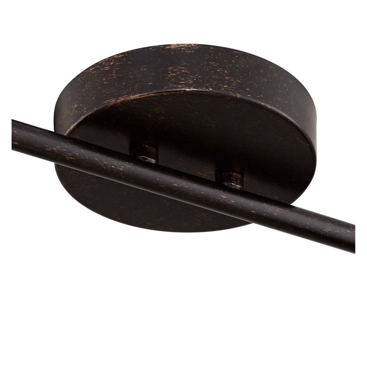Pro Track 4-Head Ceiling or Wall Track Light Fixture Kit Spot-Light Directional MonorailBronze Finish Amber Glass Traditional Kitchen Bathroom