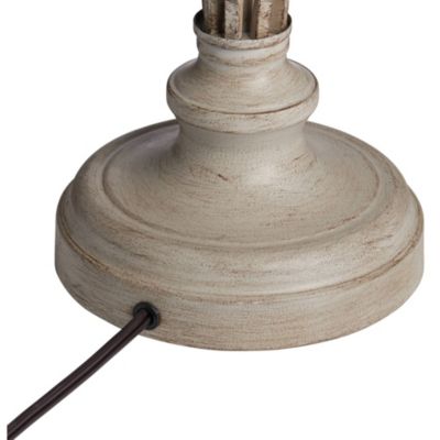 Annie Modern Coastal Table Lamps 28" Tall Set of 2 Weathered Sand Iron Cream Tapered Drum Shade for Bedroom Living Room Bedside