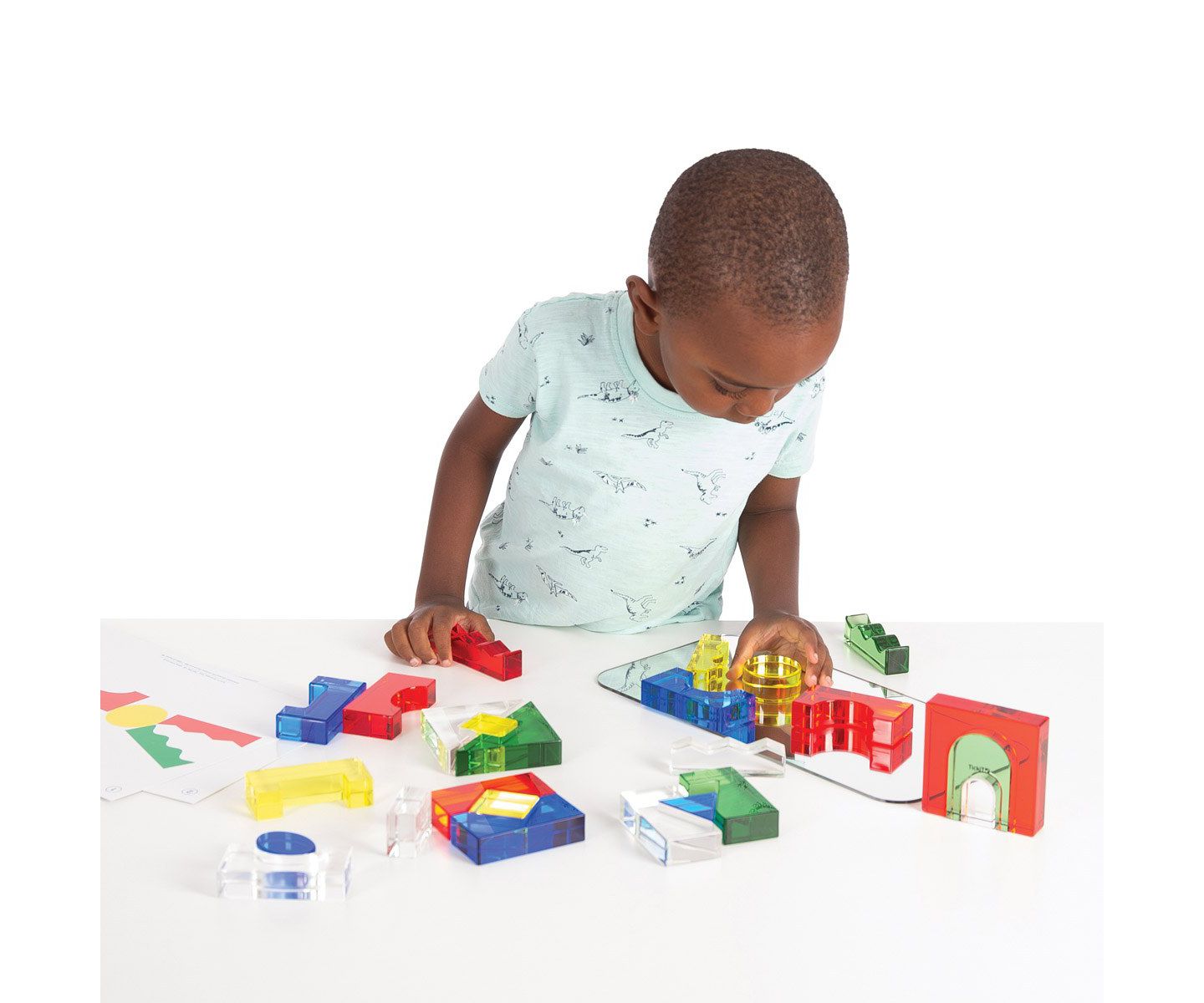 Детские конструкторы TickiT Color Crystal Blocks with Activity Cards - Set of 25 — фото 4
