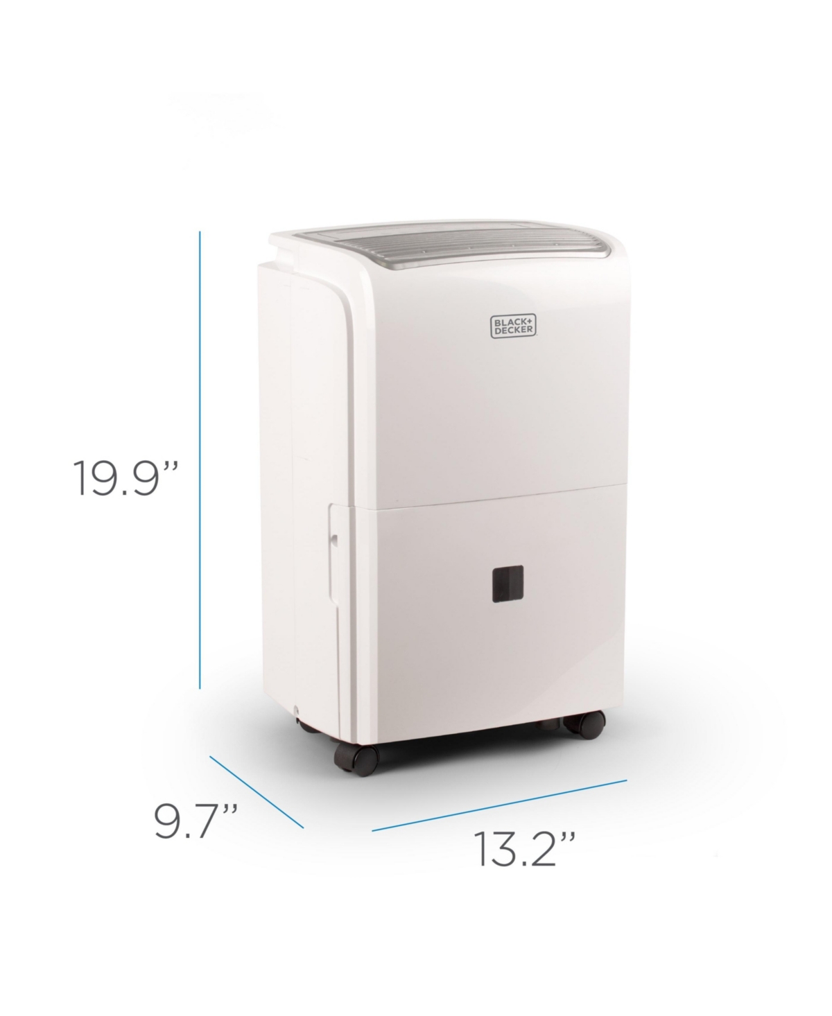 Black+Decker 1500 Sq. Ft. Dehumidifier for to Spaces and Basements, Energy Star Certified, Portable, BDT20WTB,- White