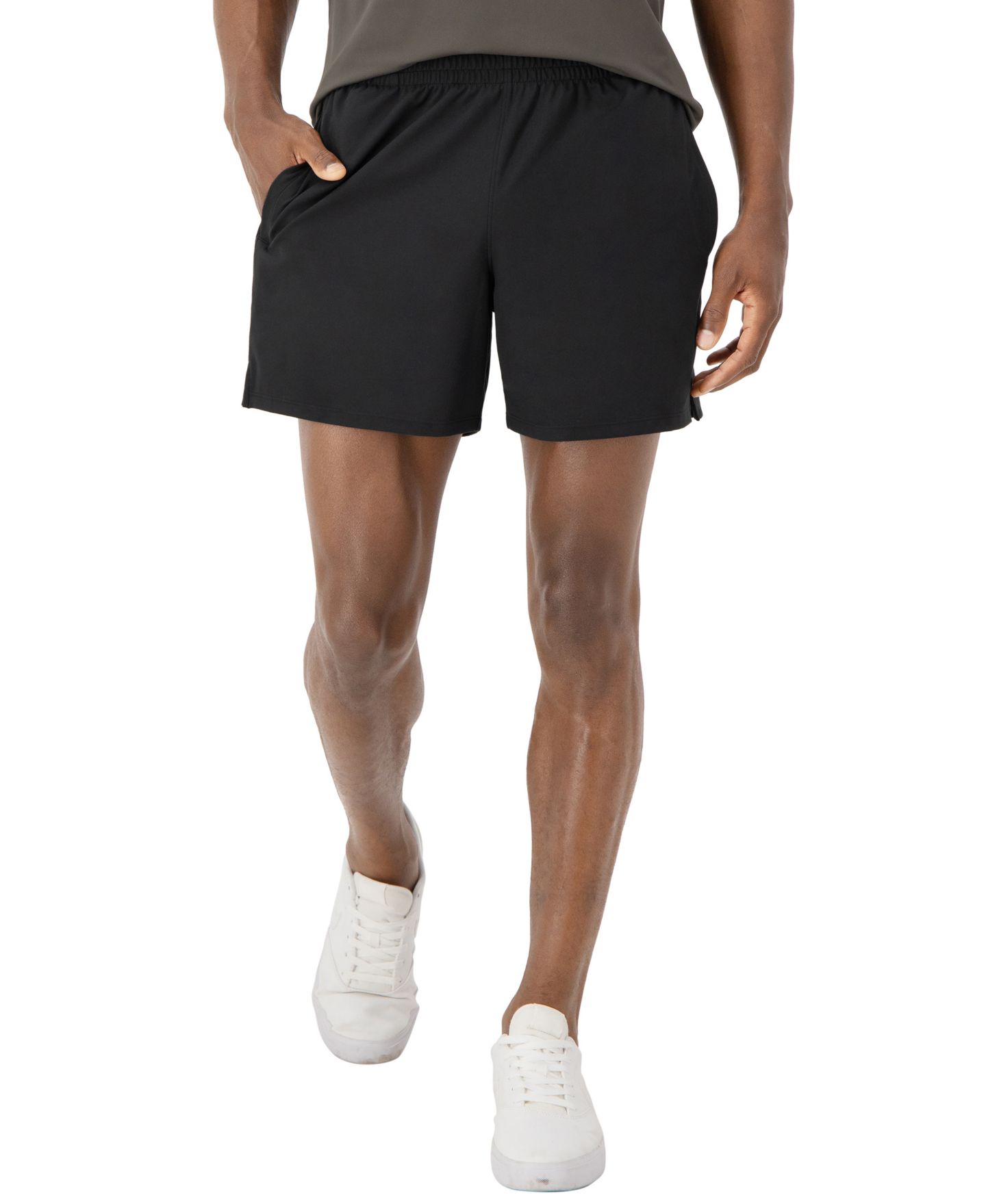 Мужские шорты Hanes Moves Performance 6" Short, цвет: Чёрный — фото 1