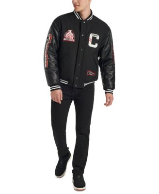 ■ ■ Men's Relaxed Fit Varsity CK Logo Patch Sho Champion Men's Logo-Patch Mixed-Media Varsity Jacket - Macy's