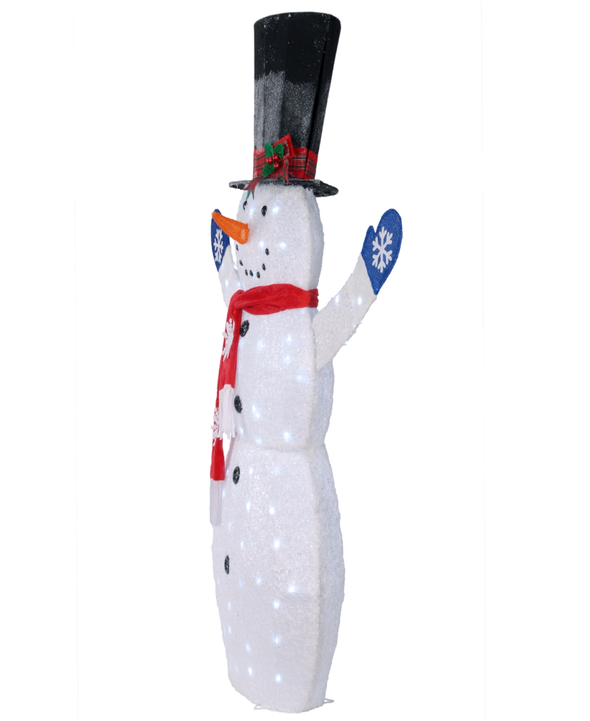 National Tree Company 6 Ft. Snowman Decoration With 90 White Led Lights In White
