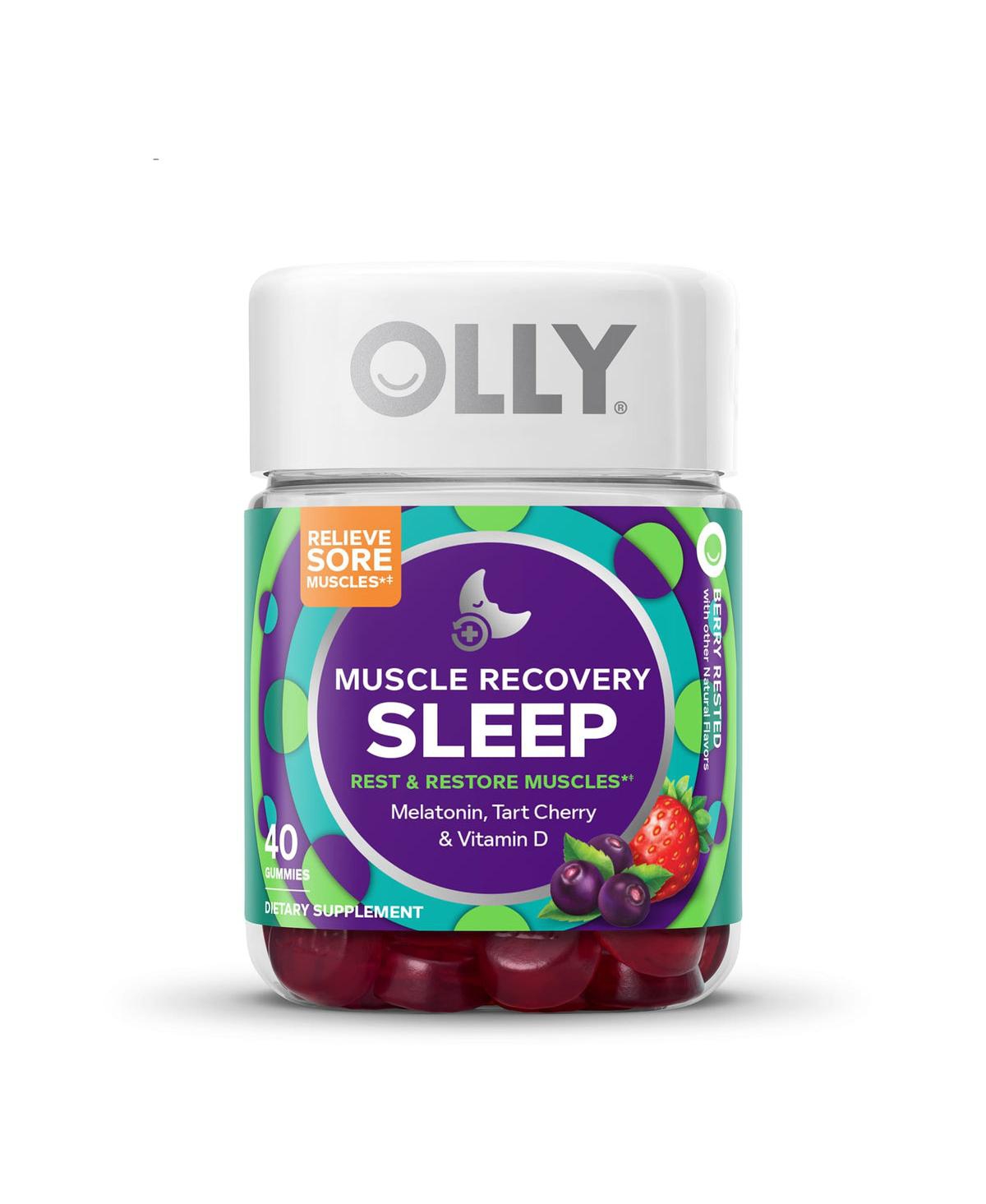 Muscle Recovery Sleep Berry Rested, 40 Gummies
