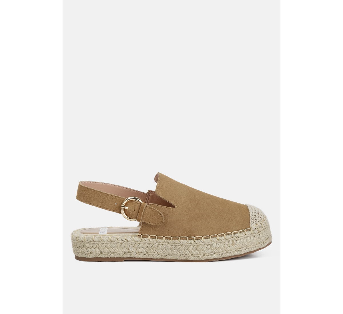 Affie suede slingback strap espadrilles - Tan
