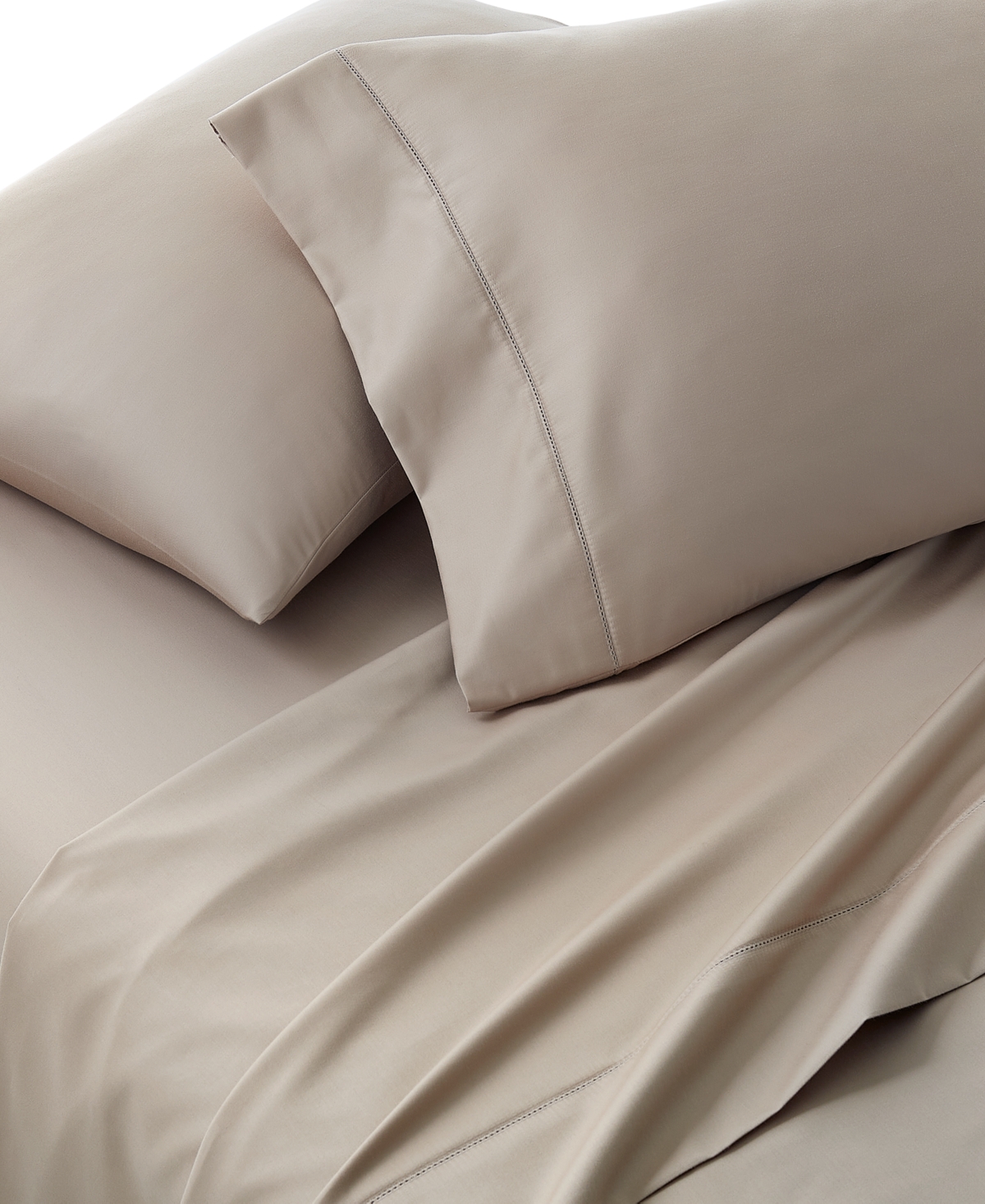 Charter Club Solid 550 Thread Count 100% Cotton 4-pc. Sheet Set, Queen, Exclusively At Macy's In Brown
