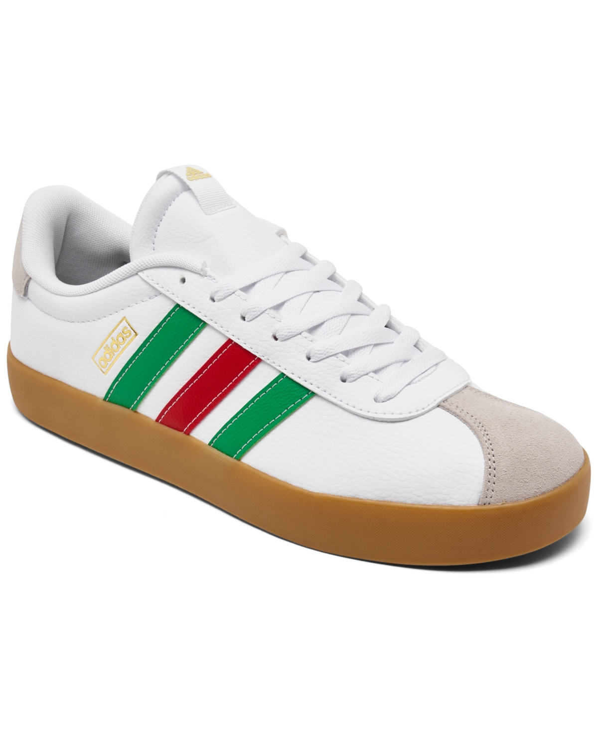 Men's Casual Sneakers from Finish Line - White/Green/Red