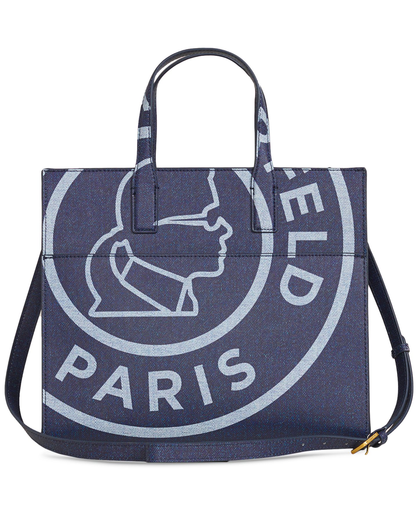 Женская сумка KARL LAGERFELD PARIS Nouveau Medium Tote, цвет: Джинсовый — фото 2