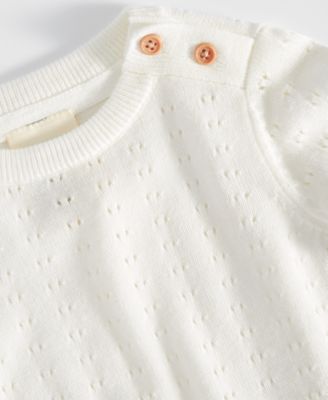 Baby Pointelle Sweater, Exclusively at Macy's