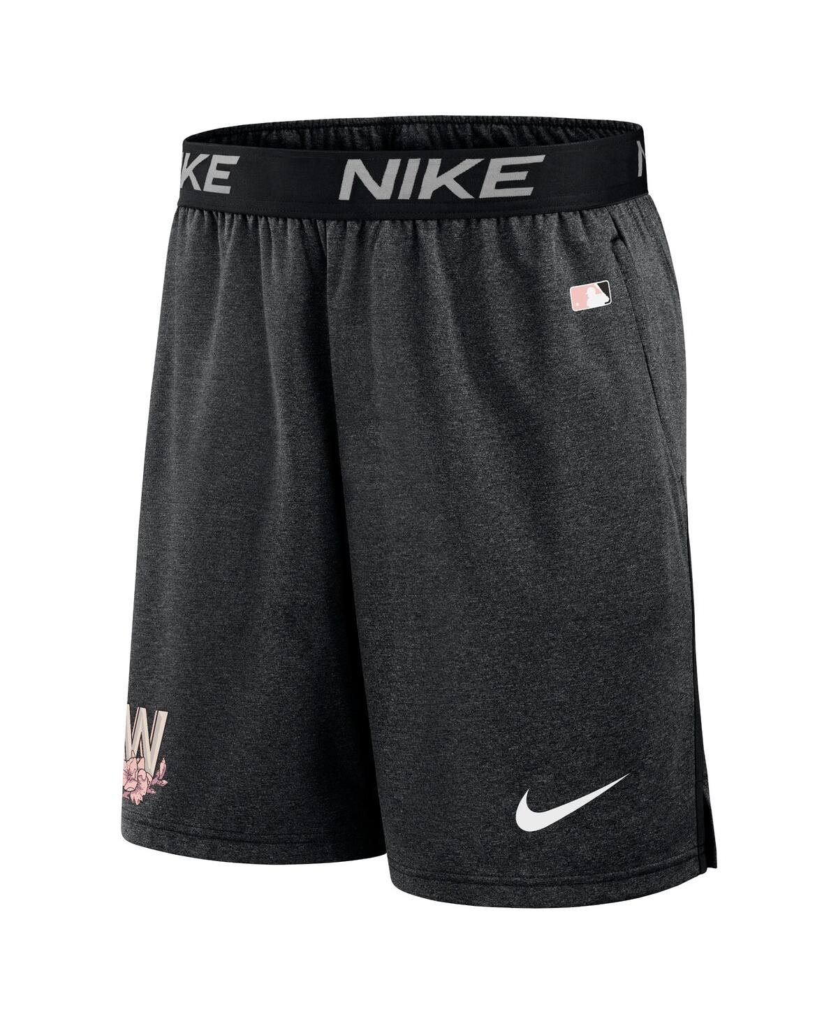 Nike Men'sWashington Nationals City Connect Performance Practice Shorts - Black