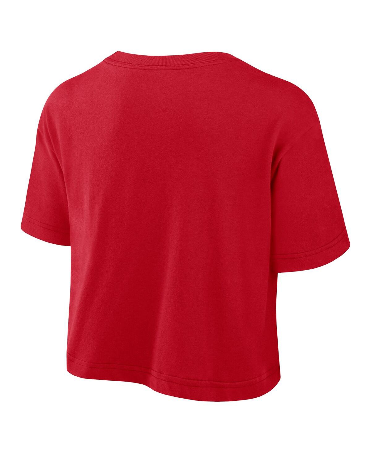Nike Women'sSt. Louis Cardinals 2024 City Connect Performance Cropped T-Shirt - Red