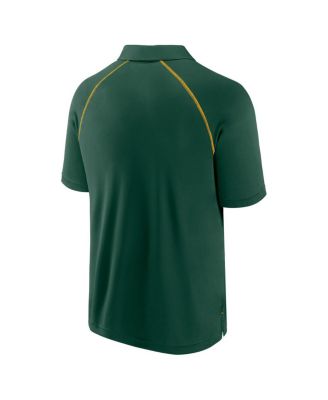 Men's Green Oakland Athletics Strong Alone Raglan Polo