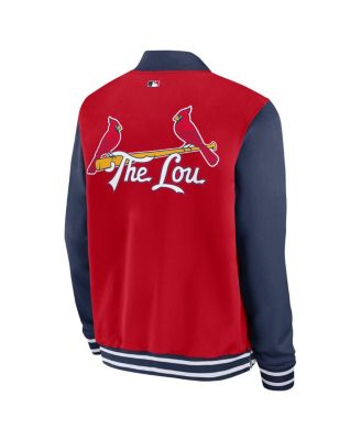 Men's Red St. Louis Cardinals 2024 City Connect Authentic Collection Game Time Full-Zip Jacket