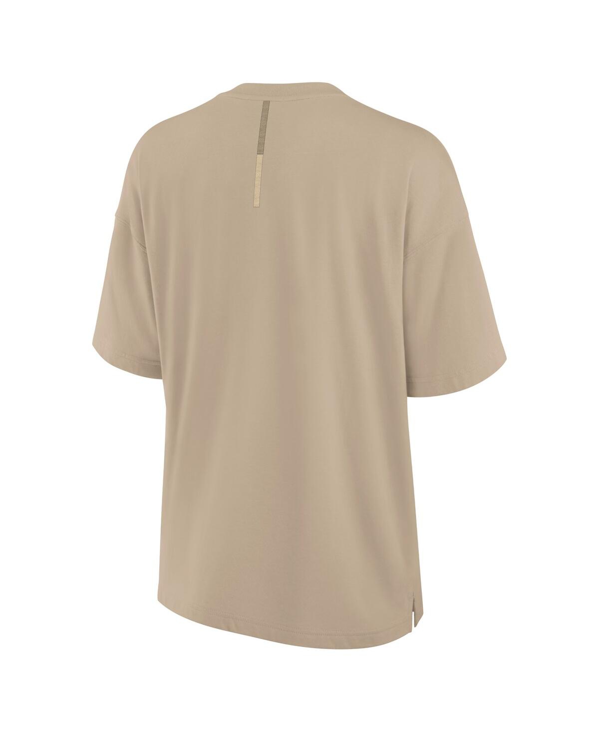 Fanatics Signature Women'sDetroit Lions Elements Oversized T-Shirt - Khaki