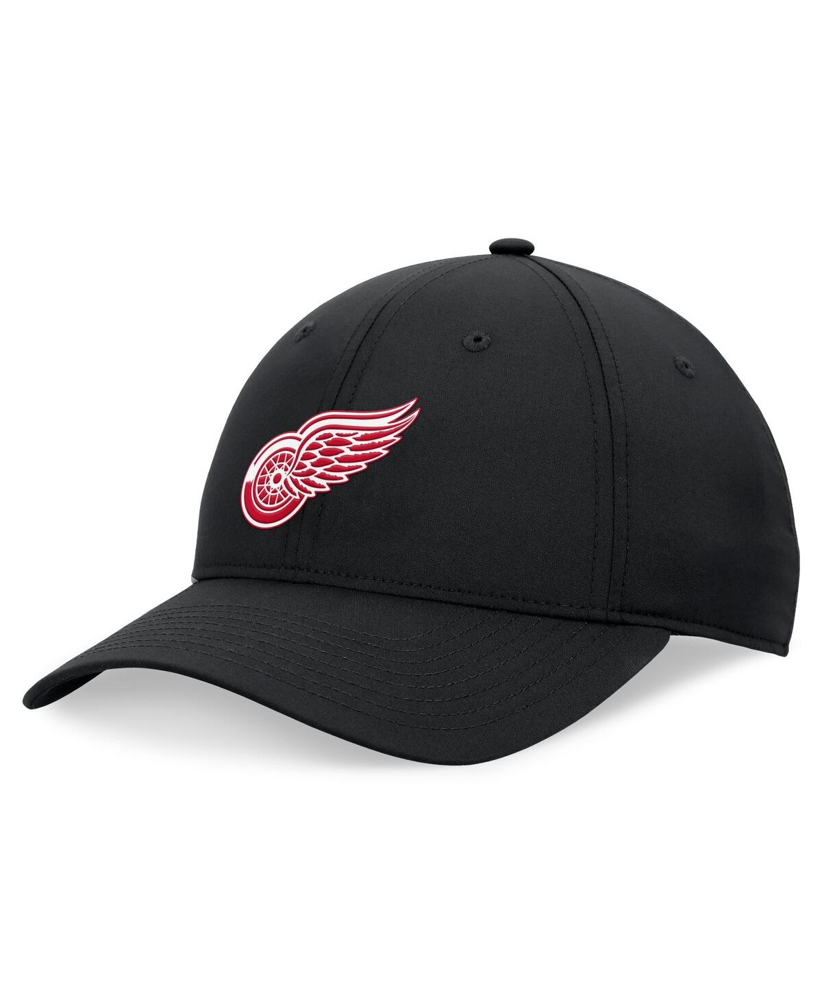 Men's Black Detroit Red Wings Front Office Ripstop Adjustable Hat - Black