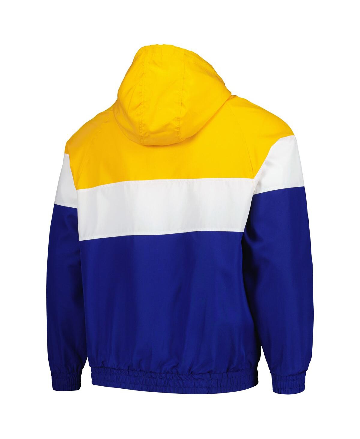New Era Men's Blue Seattle Mariners Ripstop Raglan Quarter-zip Hoodie Windbreaker Jacket In Blue