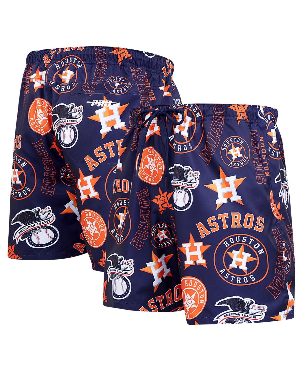 Men's Navy Houston Astros Toss Logo Woven Shorts - Navy