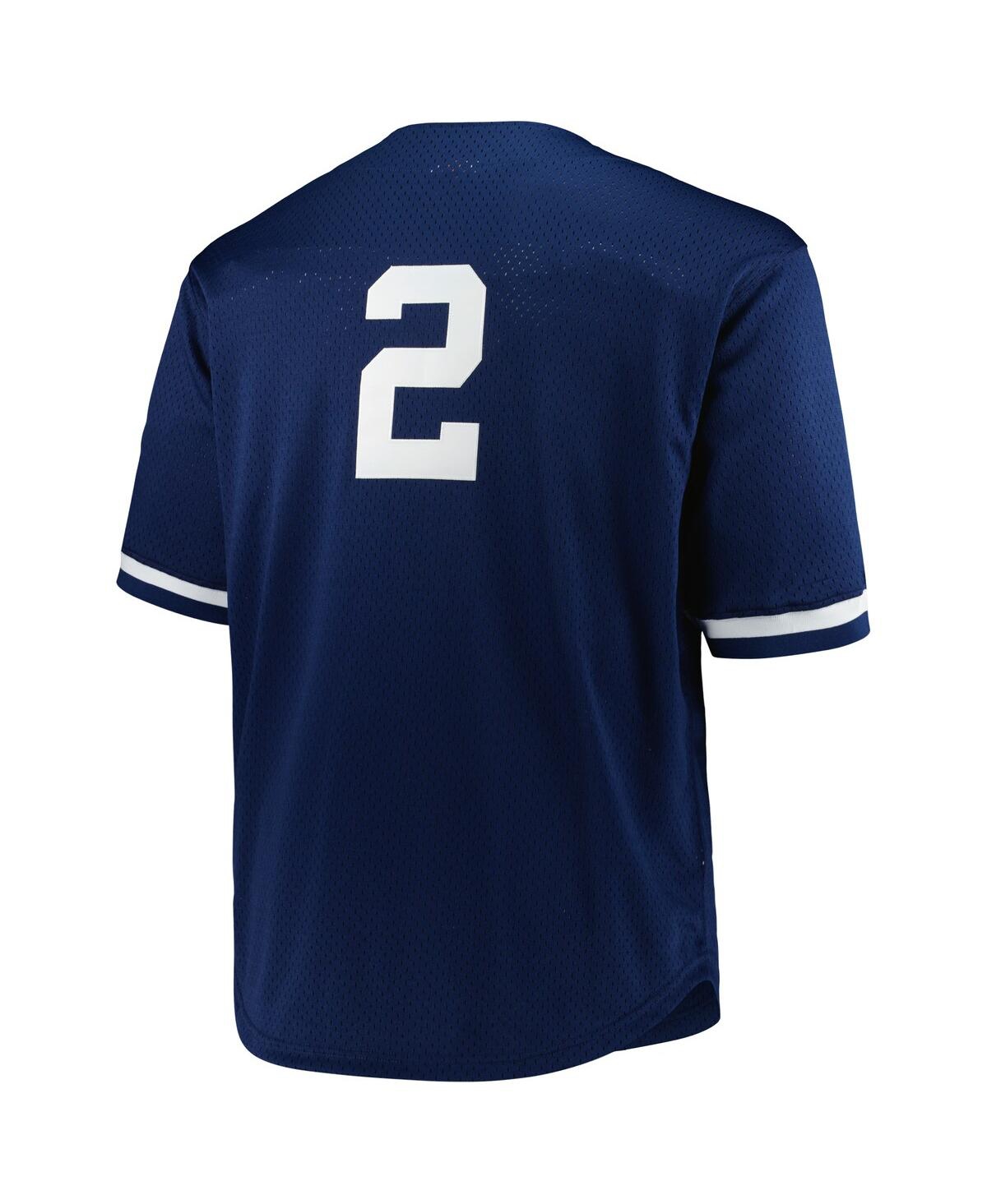 Mitchell & Ness Men's Derek JeterNew York Yankees Big Tall Cooperstown Collection Mesh Batting Practice Jersey - Navy