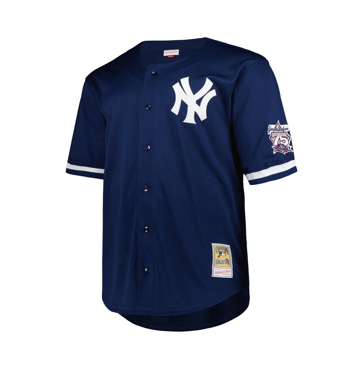 Мужское джерси Mitchell & Ness Derek Jeter New York Yankees Big & Tall Cooperstown, Navy — фото 3