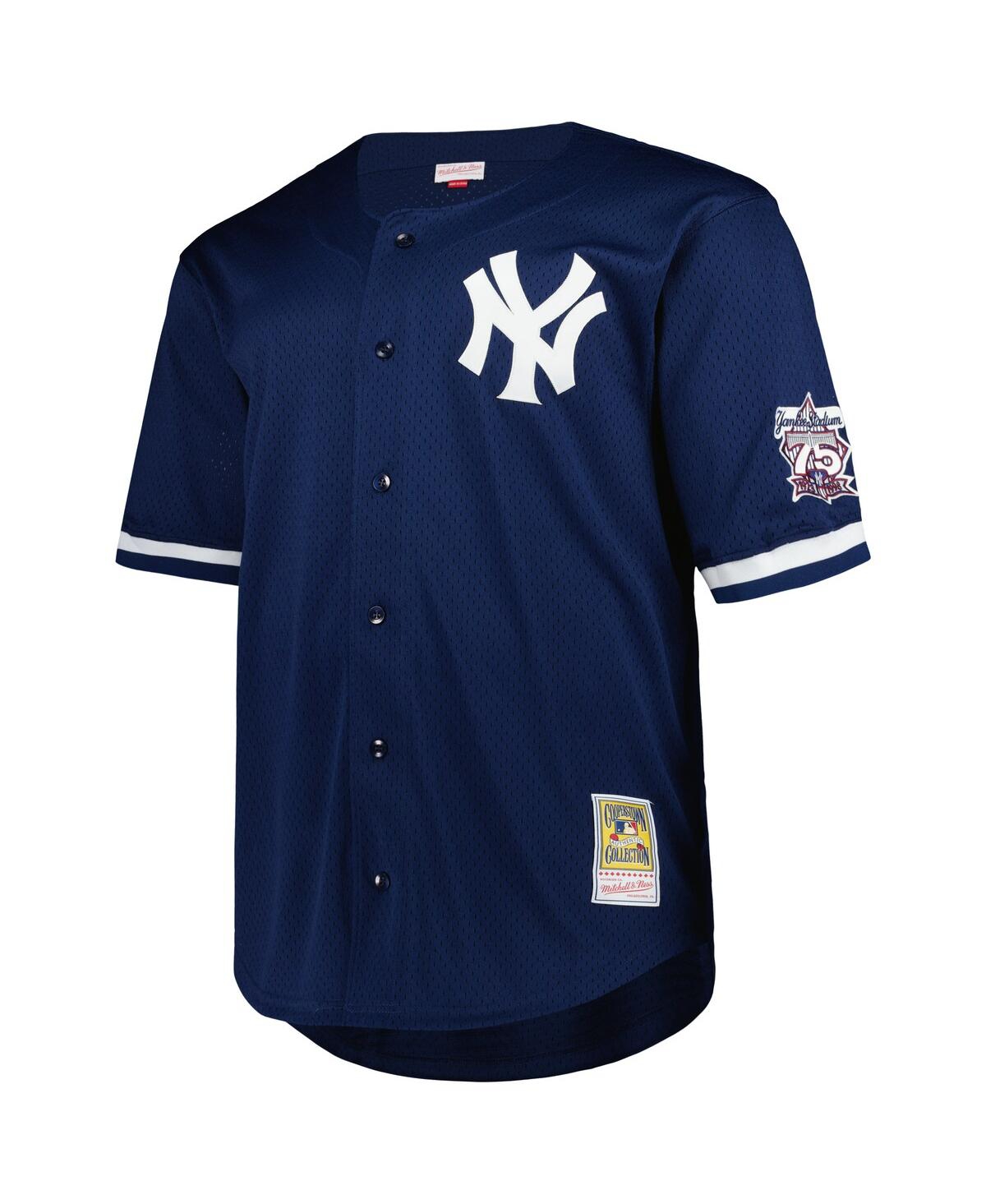 Mitchell & Ness Men's Derek JeterNew York Yankees Big Tall Cooperstown Collection Mesh Batting Practice Jersey - Navy