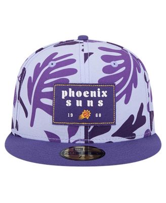 Men's Purple Phoenix Suns Palm Fronds 2-Tone 59FIFTY Fitted Hat