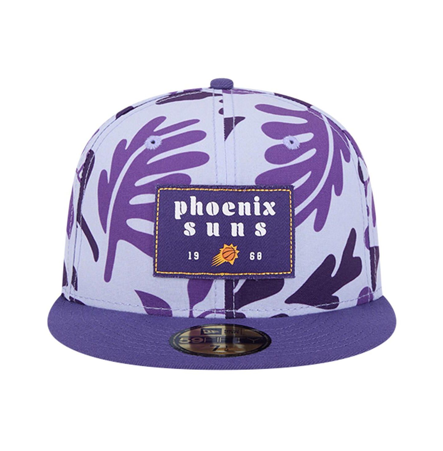 Мужская кепка New Era Purple Phoenix Suns Palm Fronds 2-Tone 59FIFTY Fitted Hat — фото 2