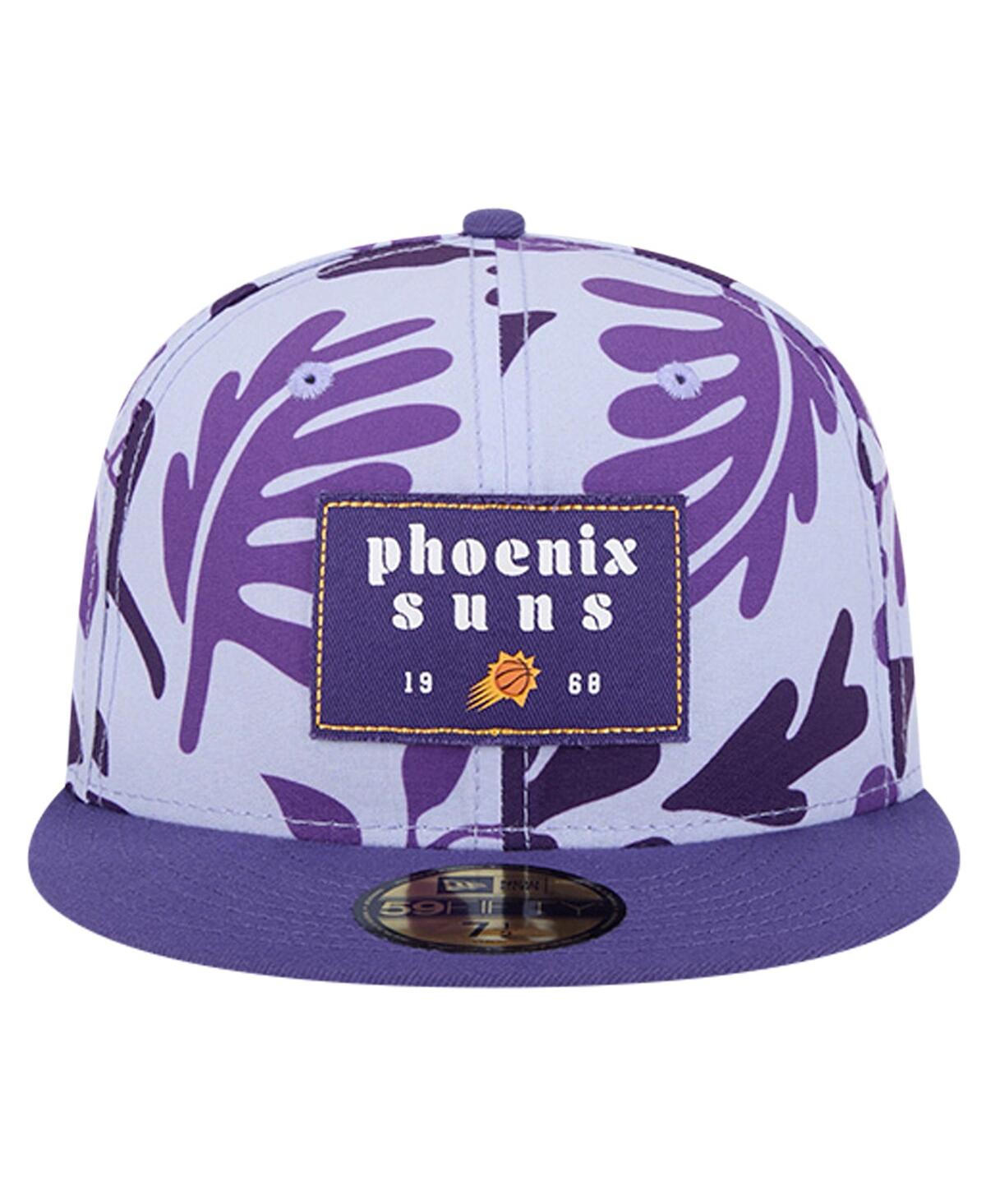 New Era Men'sPhoenix Suns Palm Fronds 2-Tone 59FIFTY Fitted Hat - Purple