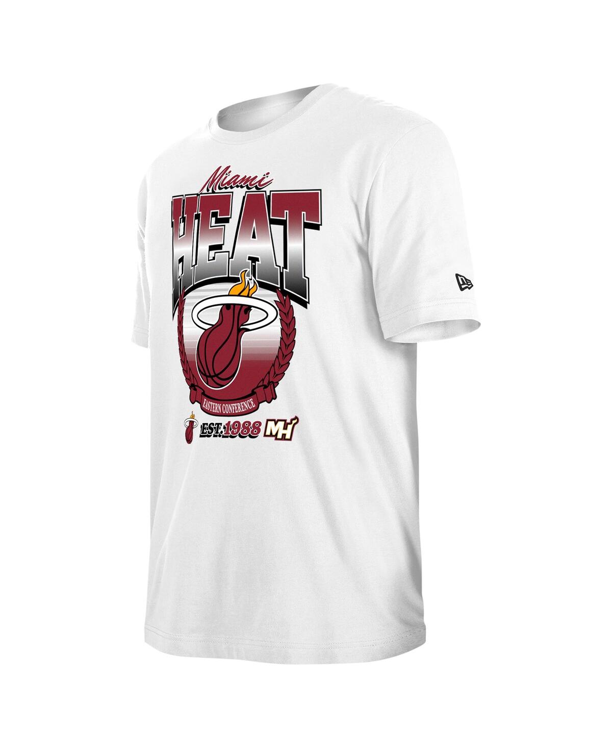 Shop New Era Men's And Women's White Miami Heat Summer Classics T-shirt