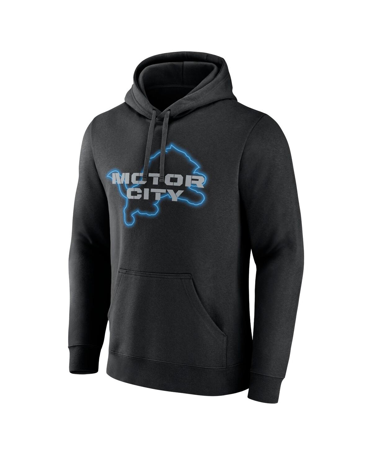Fanatics Men'sDetroit Lions Motor City Muscle Pullover Hoodie - Black