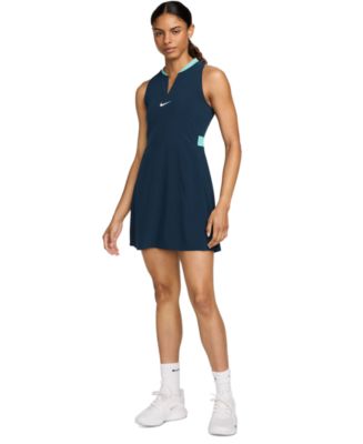 slim-fit tennis dresses with pockets Ladies Short Sleeve Tennis Dress With Shorts And Pockets main image 1