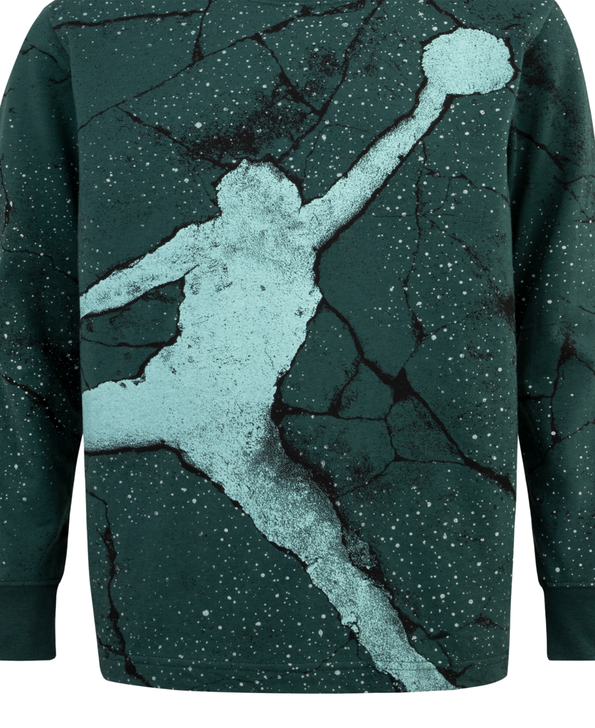 Jordan Big Boys Jumpman Cement Long-Sleeve Graphic T-Shirt - Ei8oxidize