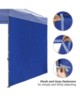 1080D 120g Privacy Sidewall UV30+ Fits 10x10ft Canopy Gazebo 2 Pieces