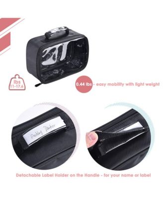 420D Clear Nylon Makeup Travel Toiletry Bag Portable Cosmetic Storage Organizer M