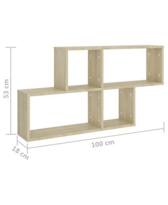 Wall Shelf Sonoma oak Engineered wood 39.4 in x 7.1 in x 20.9 in