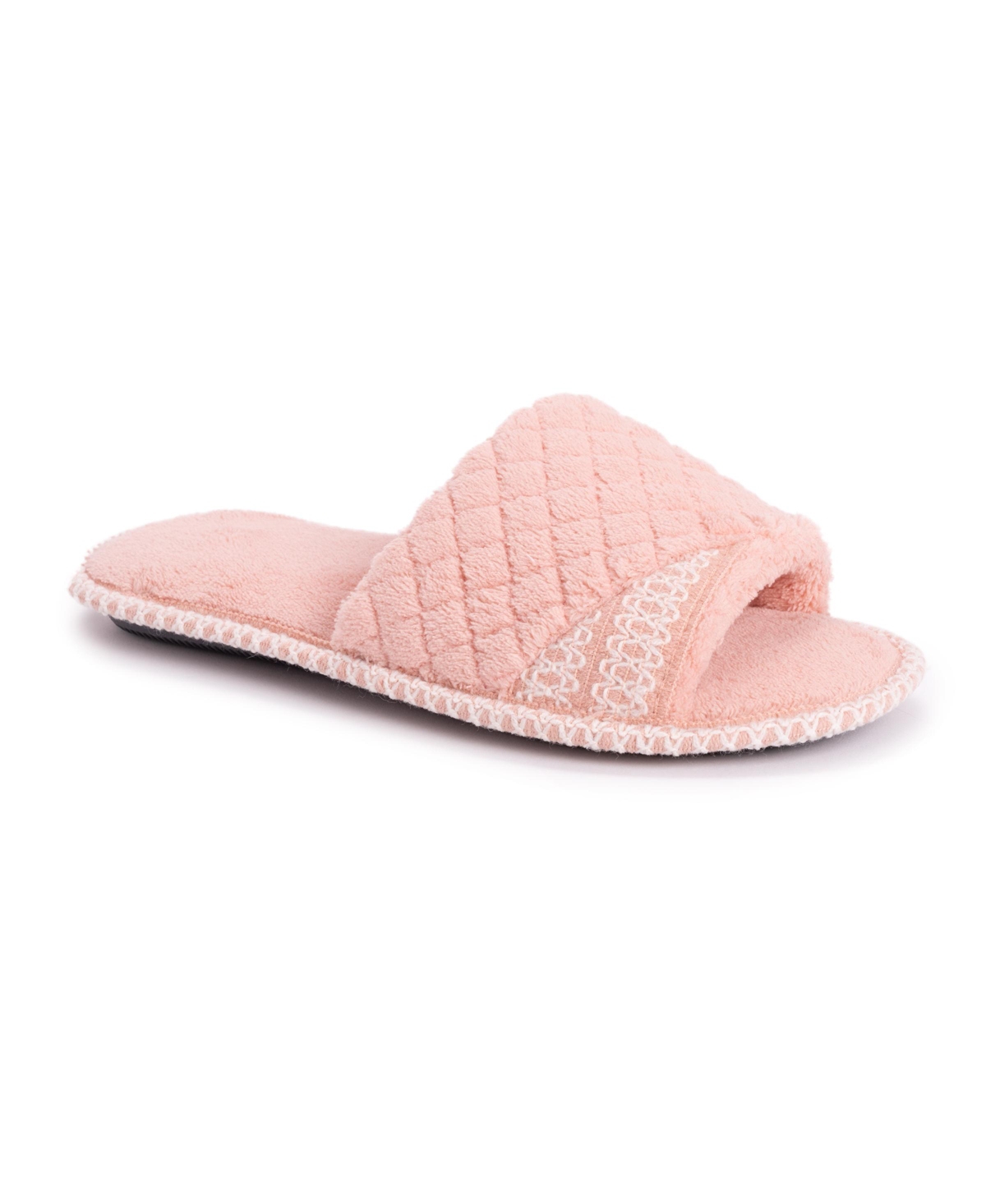 Women's Sally Open Toe Scuff Slippers - Rose gold