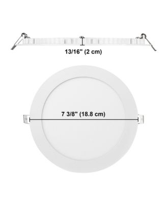 7" LED Recessed Ceiling Panel Down Light 3 Color 15W Slim Spot Lamp Home 12 Pack