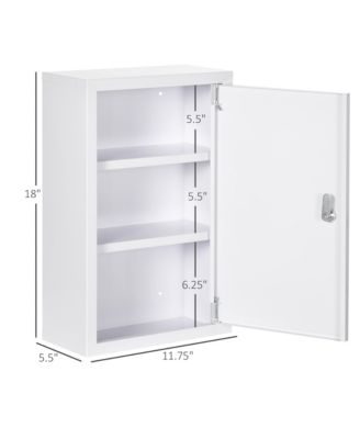 Wall Medicine Cabinet with Lock, Lockable Wall Cabinet,