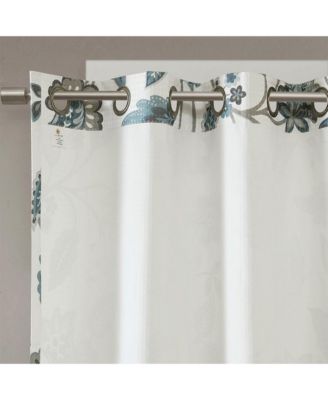 Camille Jacquard Room Darkening Curtain for Bedroom, Grommet Top Design Panels Pair for Living Room, Width 50 length 84 inches Single Panel, Yellow 1 Window Panel