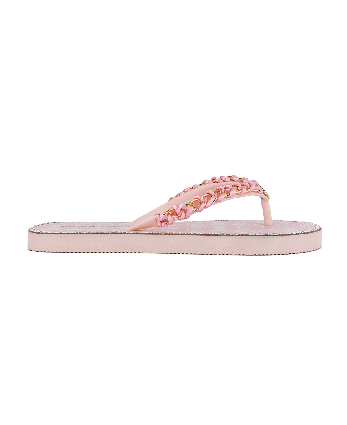 Juicy Couture Women's Spacey 2 Chain Detail Flip Flop Sandals