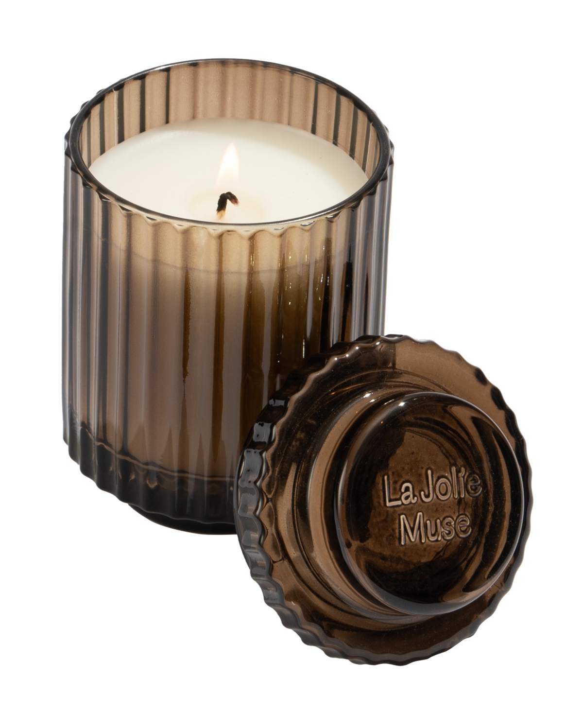 La Jolie Muse Amelie Candle, Santal Himalayen, 7 oz In Cocoa