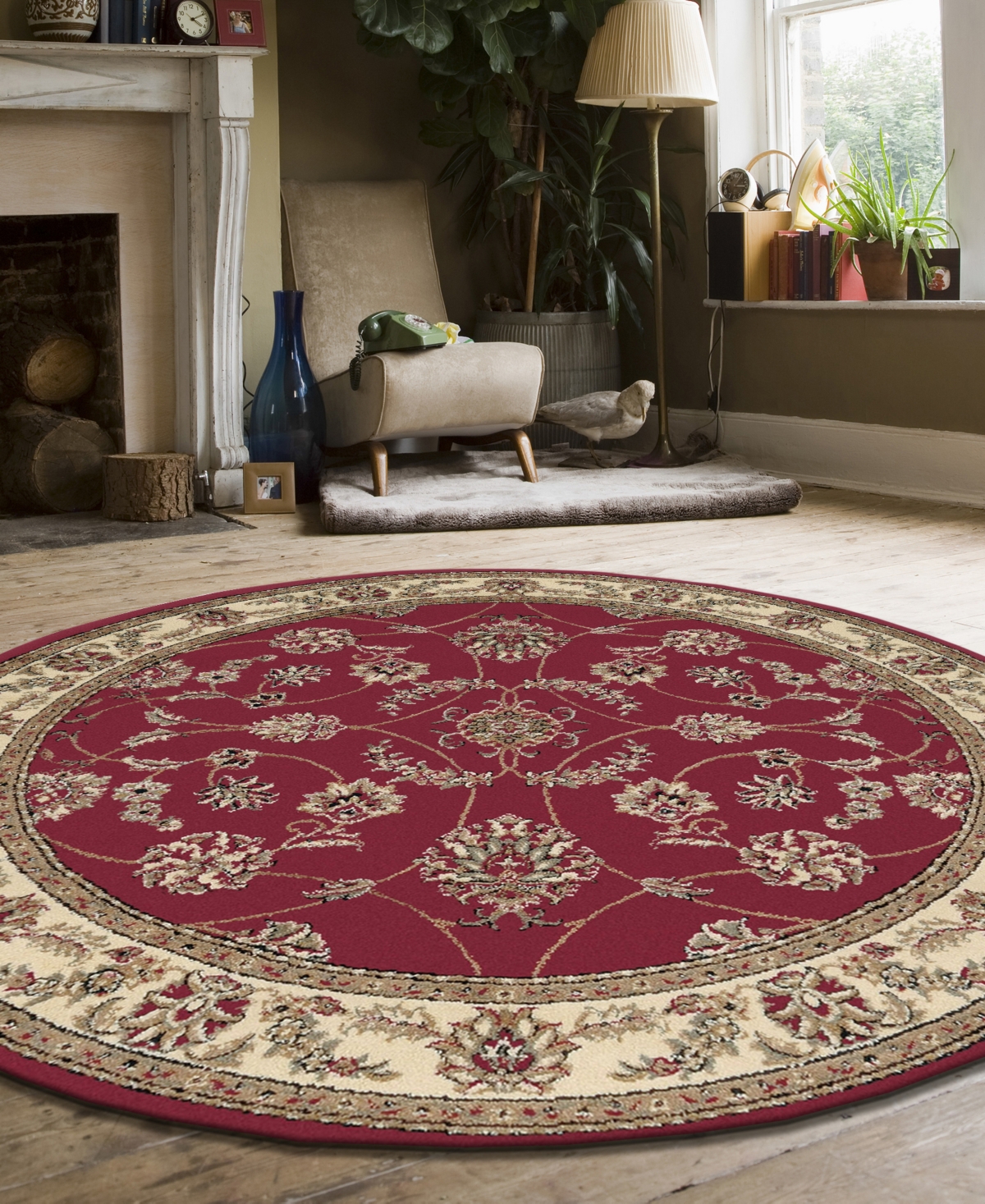 KM HOME CLOSEOUT! KM HOME PESARO 5'3"X5'3" ROUND AREA RUG 