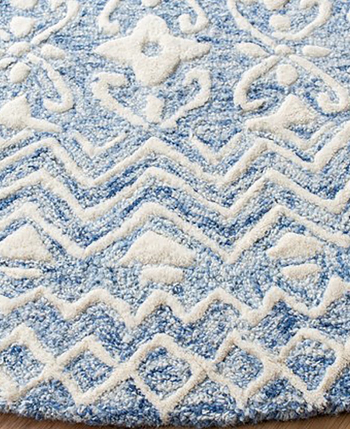 Safavieh Blossom I BLM114 4'x4' Area Rug -Ivory