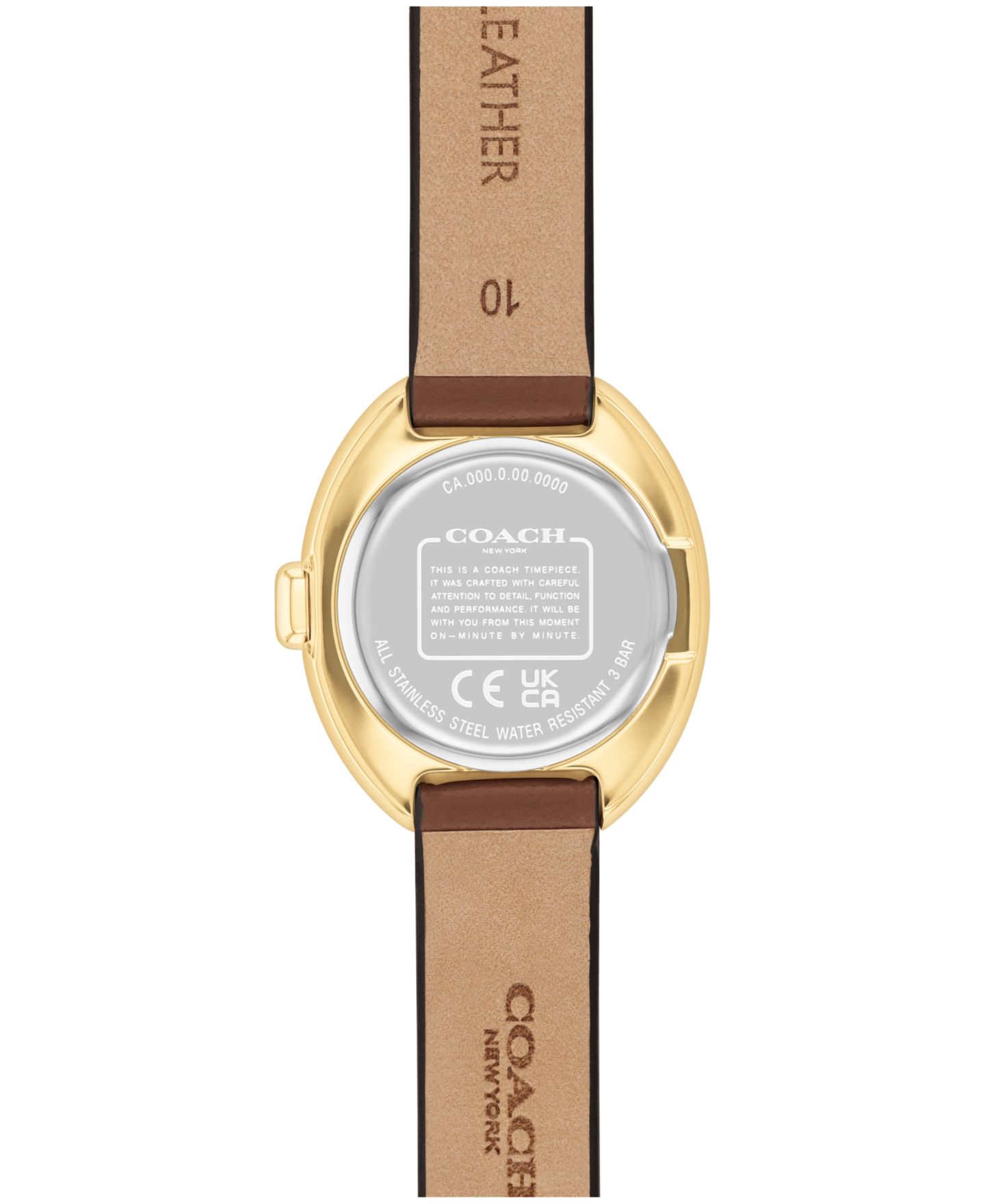 Женские часы COACH Saddle Sammy Leather Watch 22.5mm — фото 3