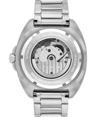 Men's Automatic Silver Charter Stainless Steel Watch 44.5mm