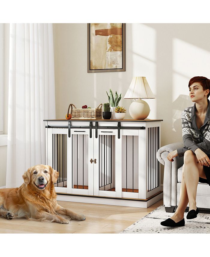 Modern Dog Crate End Table photo