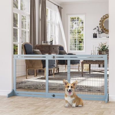 71" Slide-Adjust Freesding Pet Gate for Small Dogs Indoor
