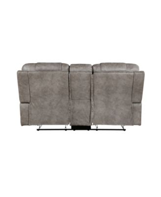 White Label Gabi 77" Double Reclining Love Seat with Center Console